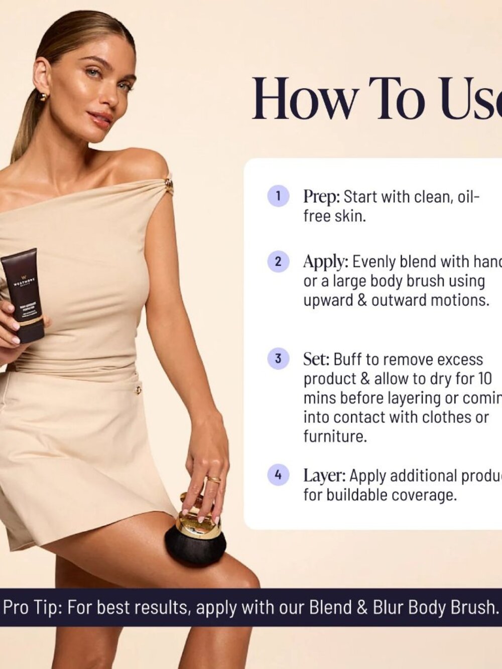 Westmore Beauty - Body Coverage Perfector with Buffing Brush - Picture 5 of 9